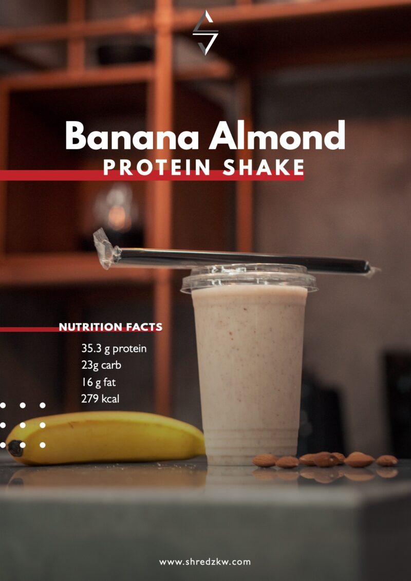 Banana Almond Protein Shake